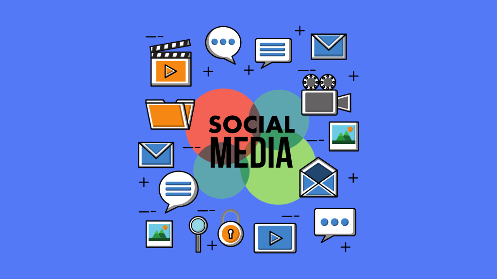 Illustration of social media marketing